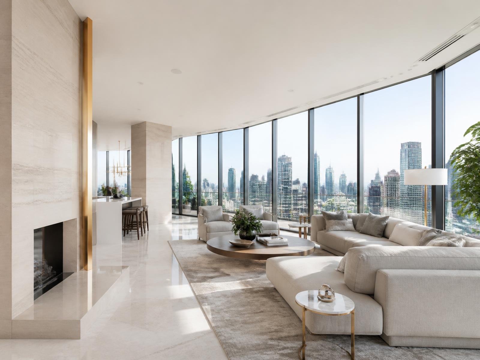 Refined luxury apartment interior